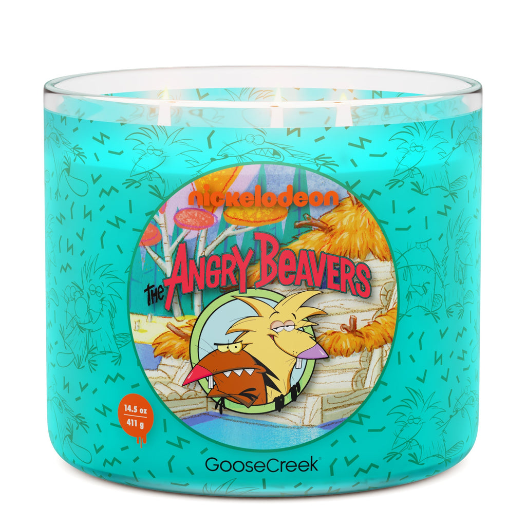 Angry Beavers Nickelodeon 3-Wick Candle