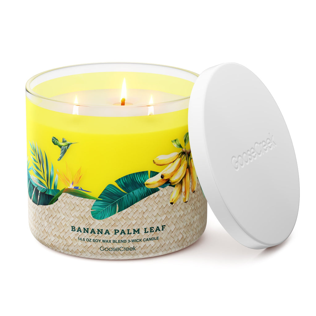 Banana Palm Leaf 3-Wick Candle