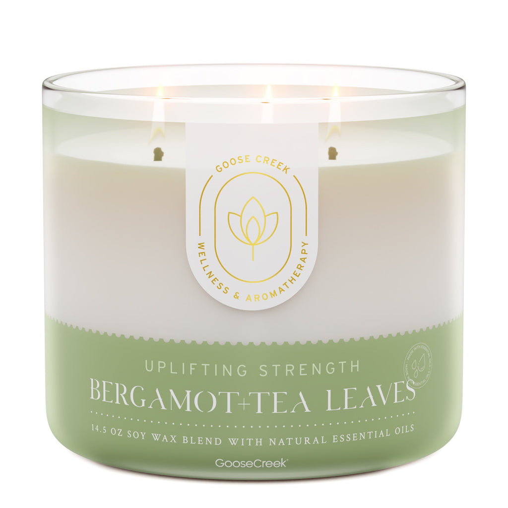Bergamot & Tea Leaves Aromatherapy 3-Wick Candle