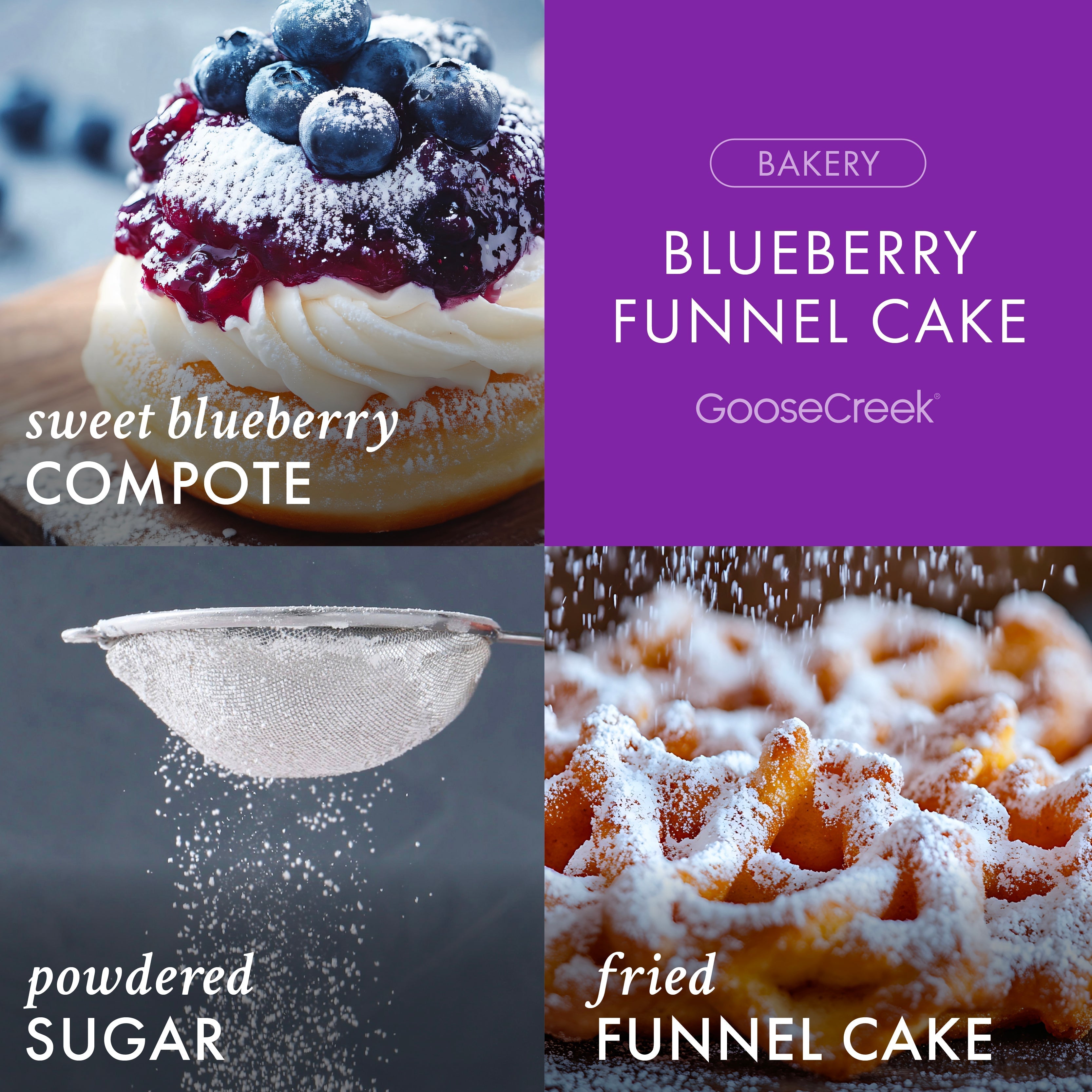 Blueberry Funnel Cake 3-Wick Candle