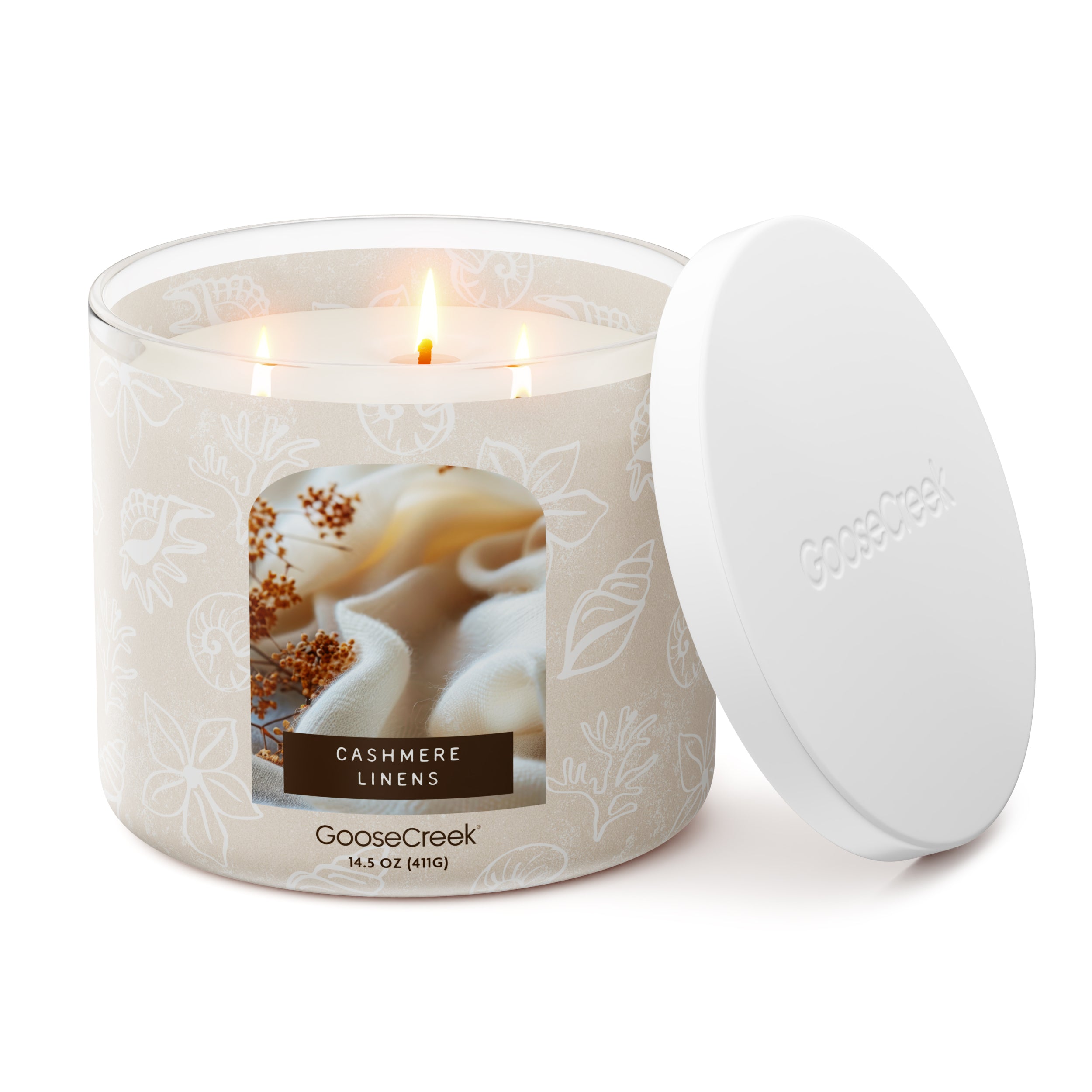Cashmere Linens 3-Wick Candle