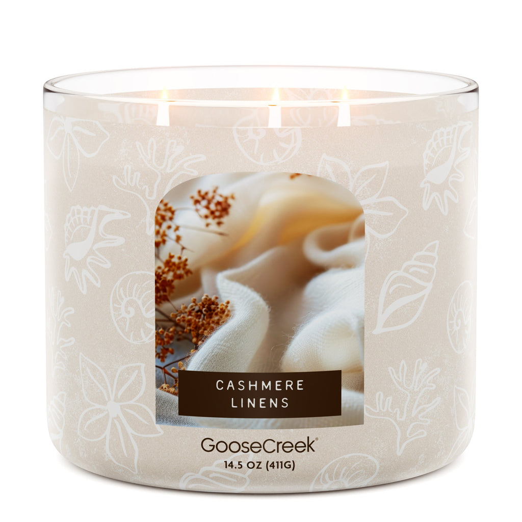 Cashmere Linens 3-Wick Candle