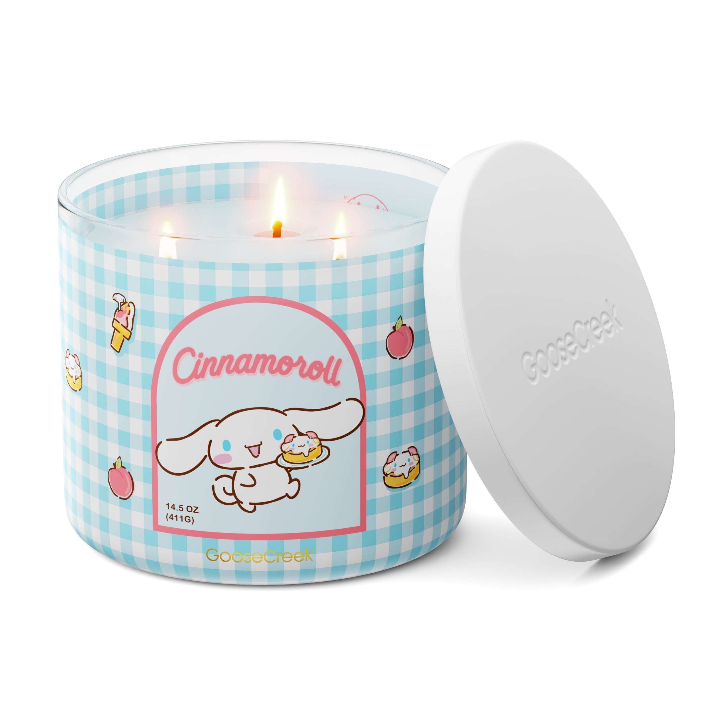 Cinnamoroll Hello Kitty 3-Wick Candle