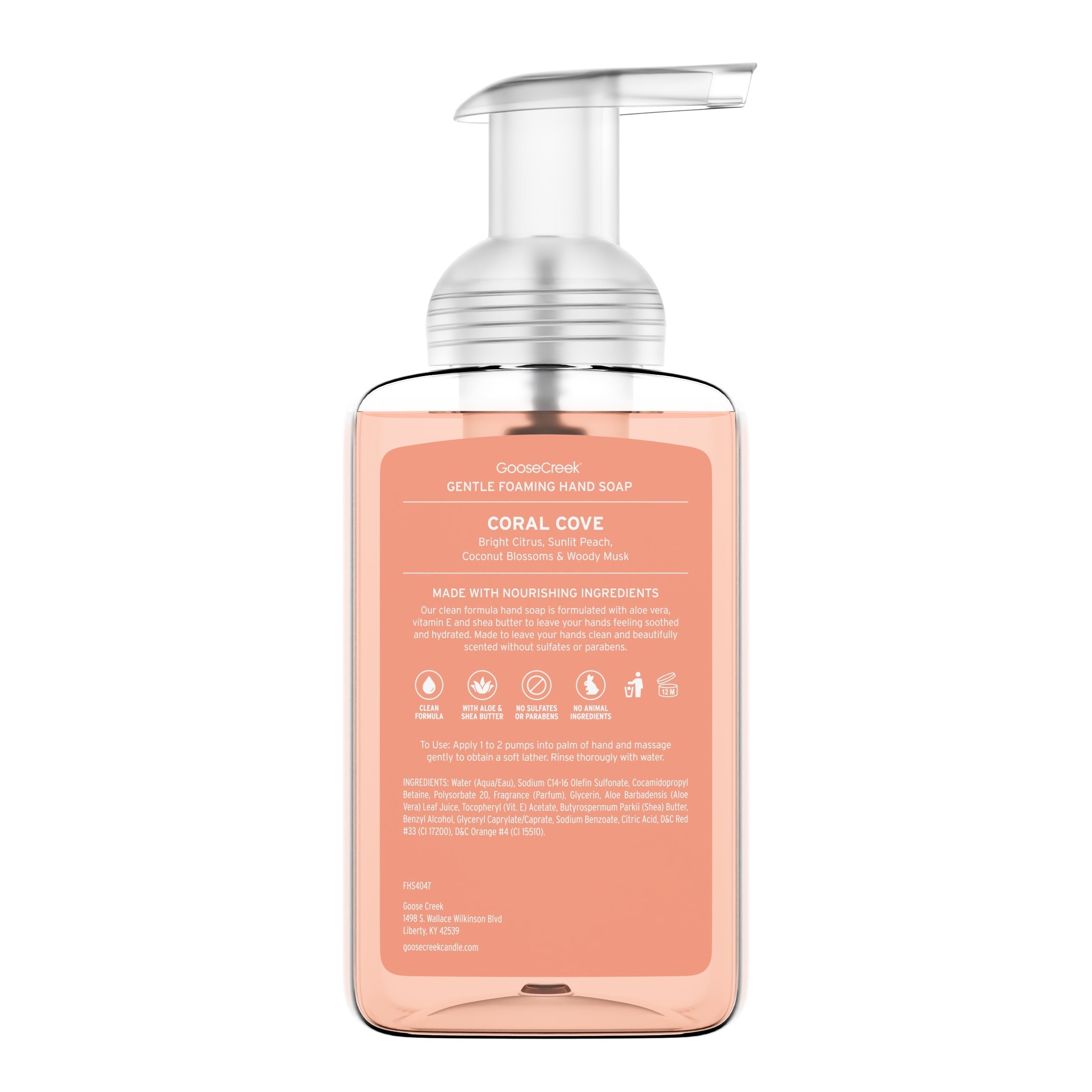 Coral Cove Lush Foaming Hand Soap