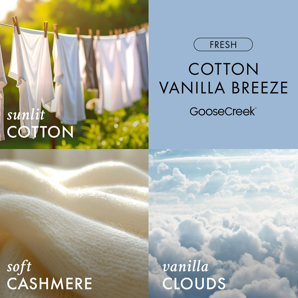 Cotton Vanilla Breeze 3-Wick Candle