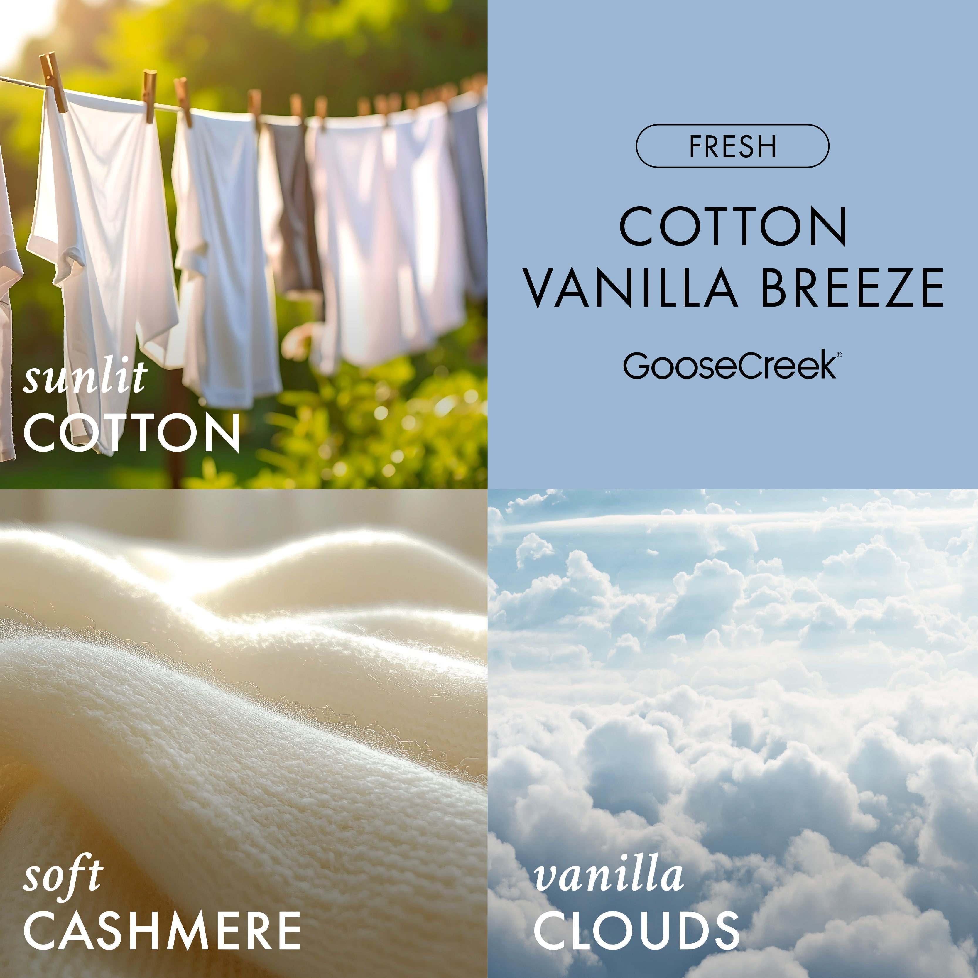 Cotton Vanilla Breeze 3-Wick Candle
