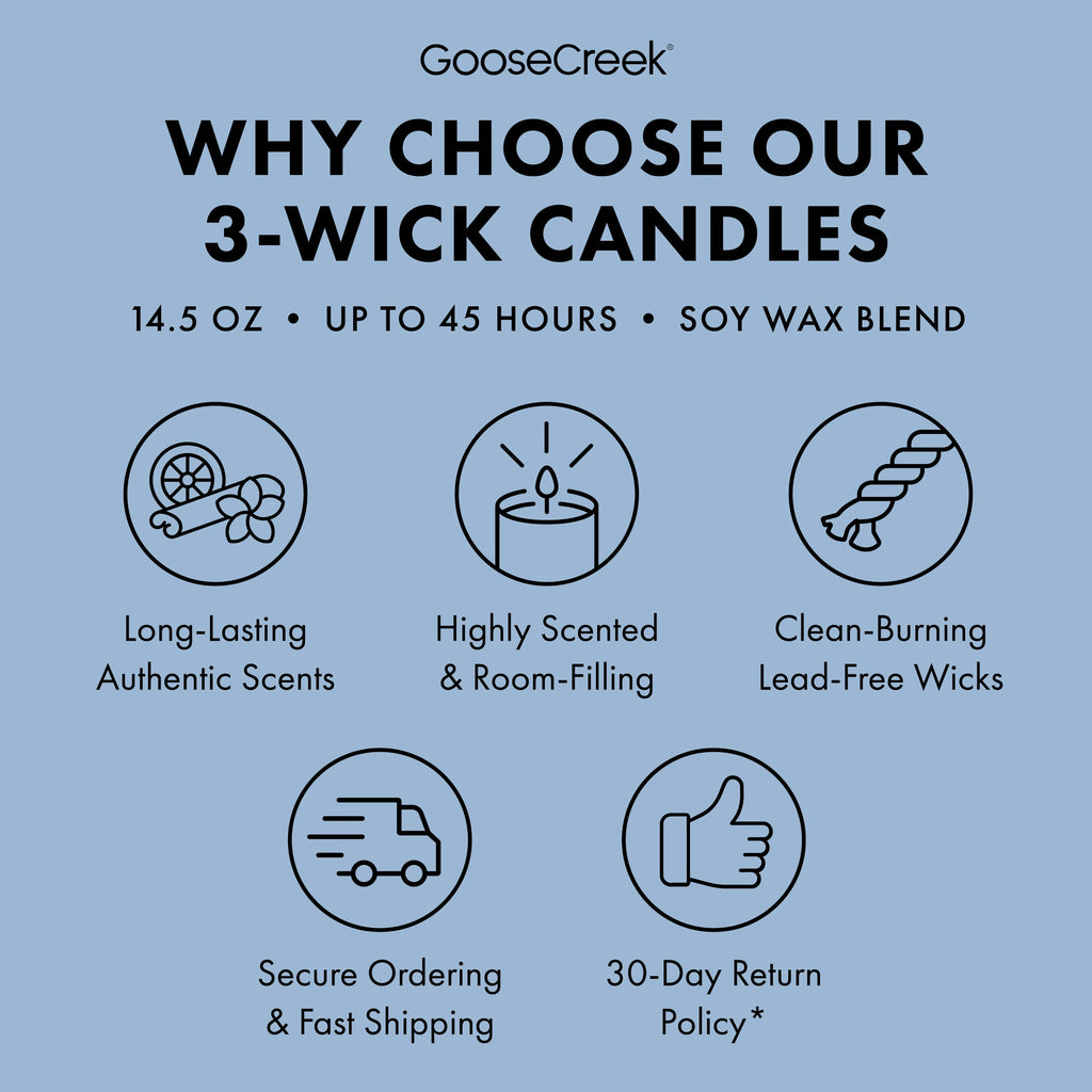 Cotton Vanilla Breeze 3-Wick Candle