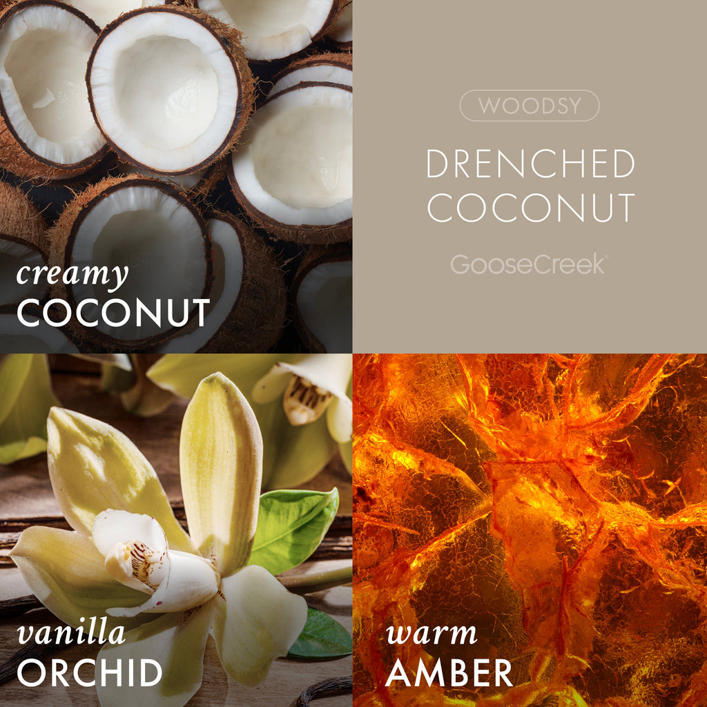 Drenched Coconut 3-Wick Candle