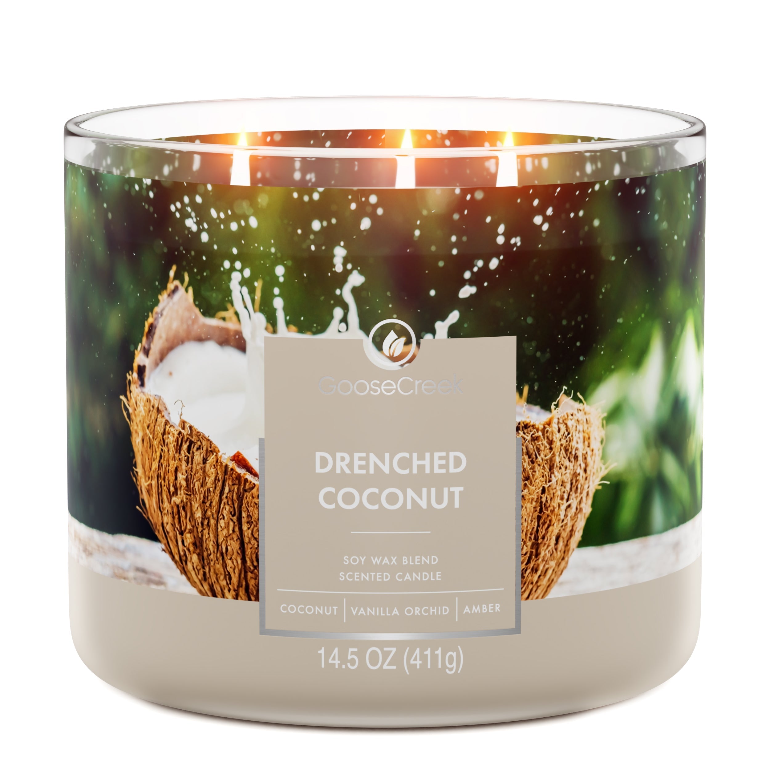 Drenched Coconut 3-Wick Candle