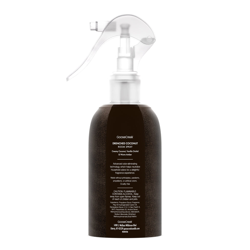 Drenched Coconut Odor Eliminating Room Spray