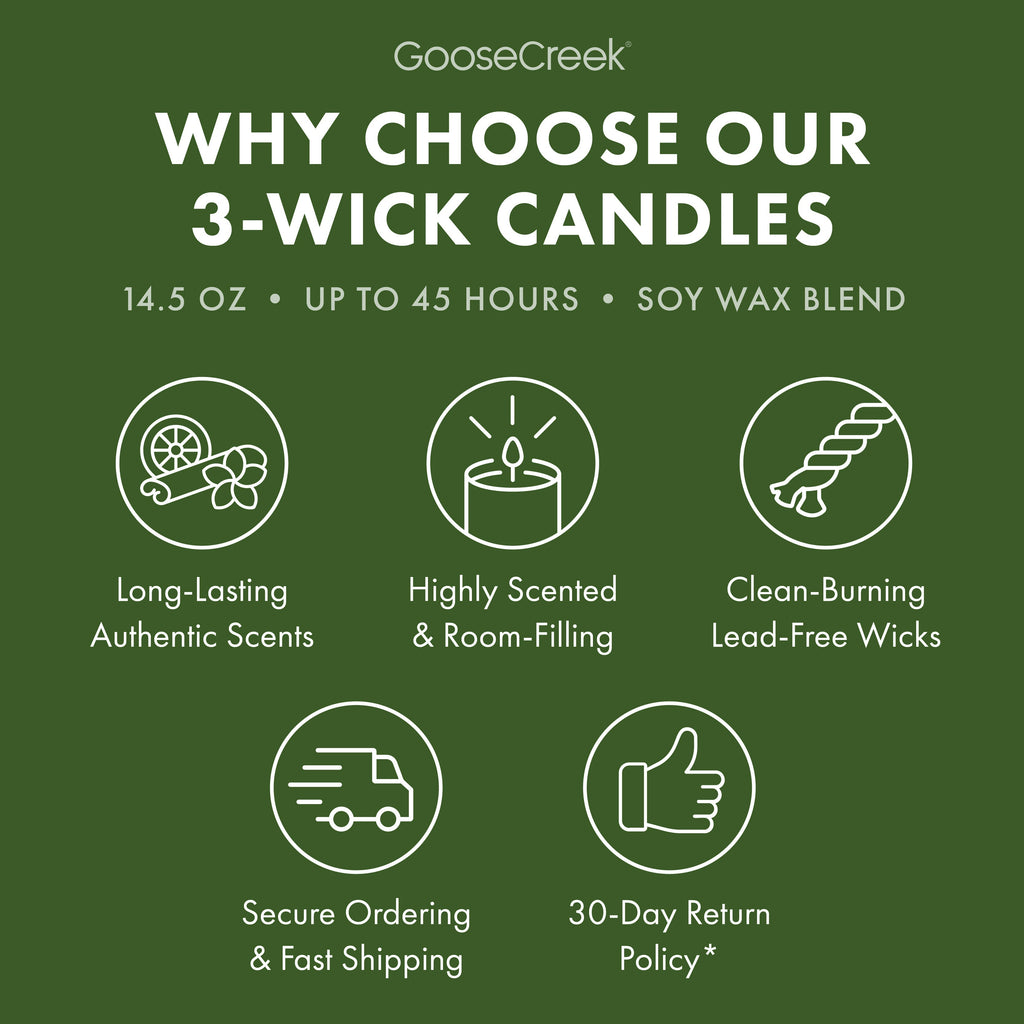 Forest Pine Trees 3-Wick Candle