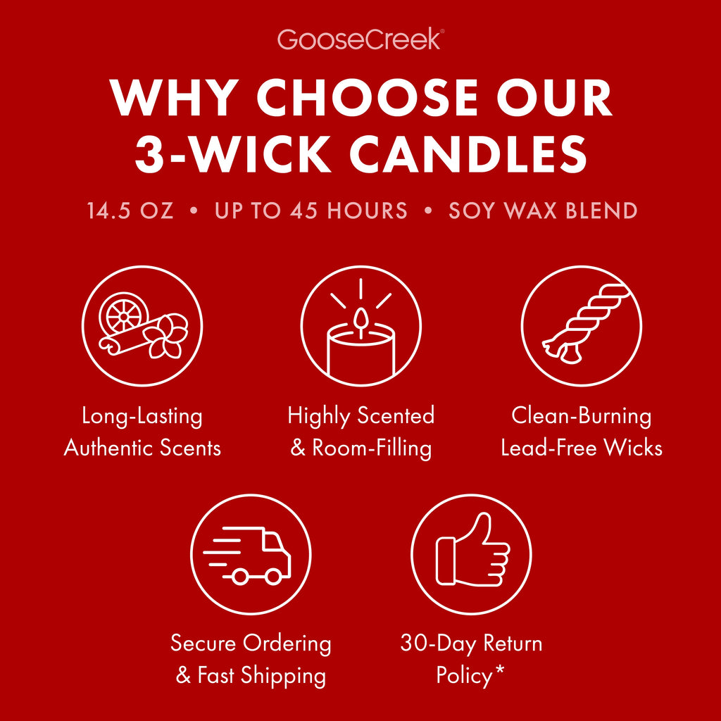 Fresh Orchard Apple 3-Wick Candle