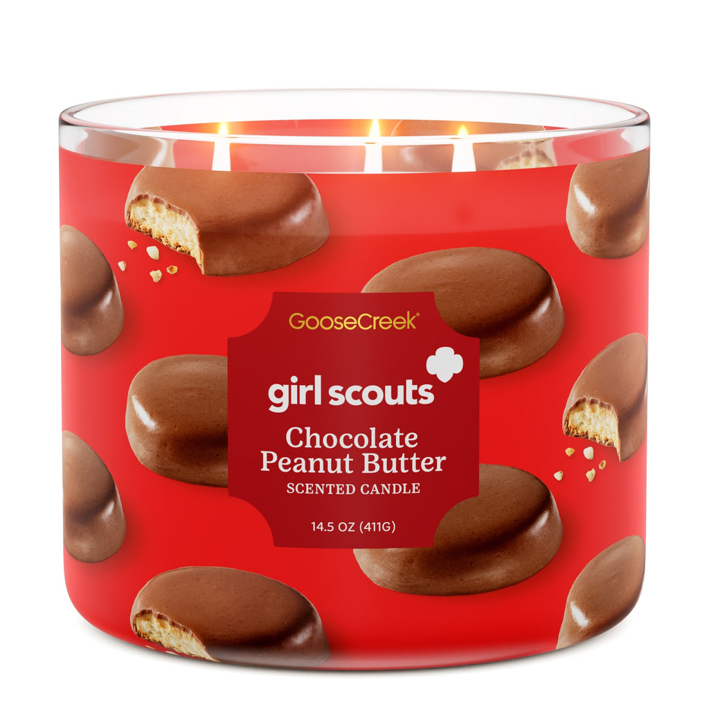 Girl Scout Chocolate Peanut Butter 3-Wick Candle