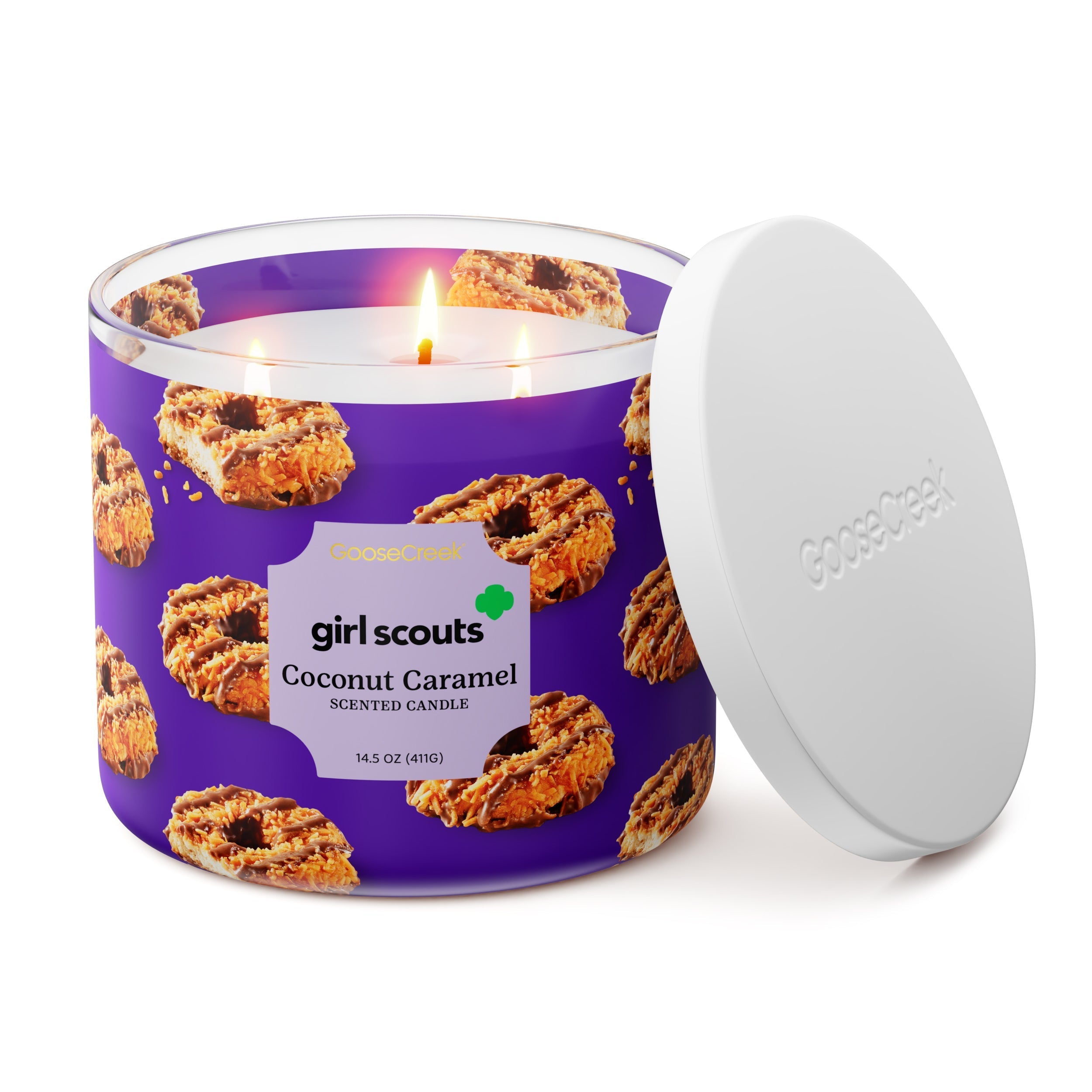Girl Scout Coconut Caramel 3-Wick Candle
