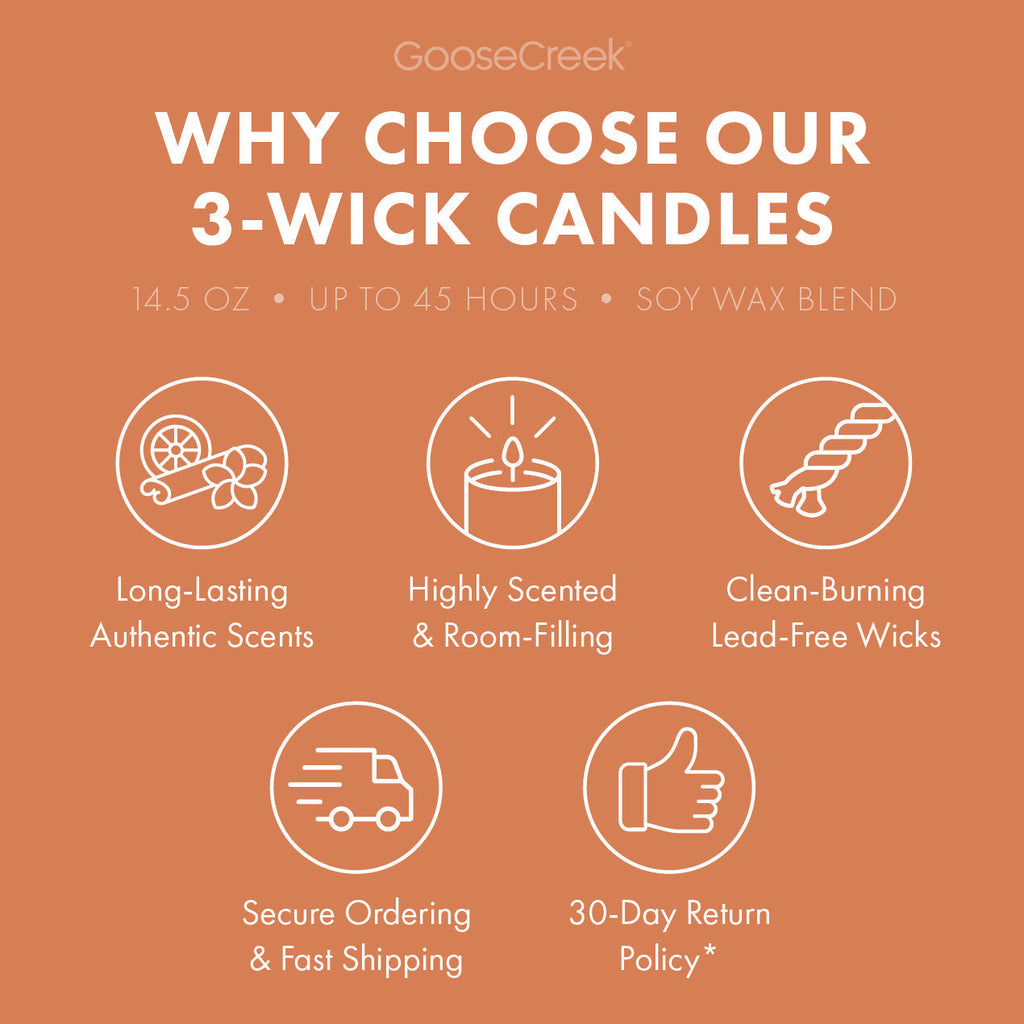 Honey & Wildflower Aromatherapy Large 3-Wick Candle