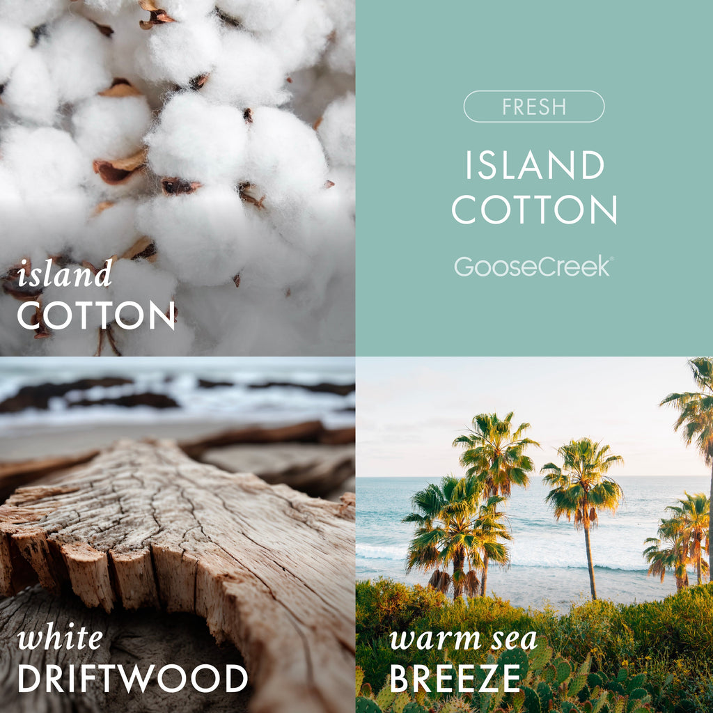 Island Cotton 3-Wick Candle