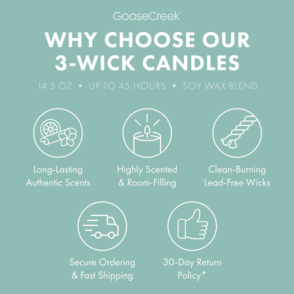 Island Cotton 3-Wick Candle