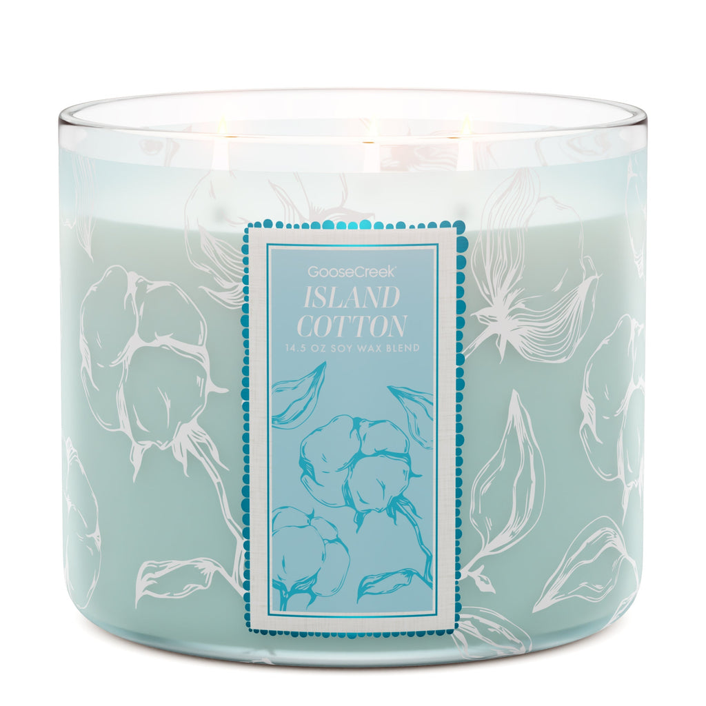 Island Cotton 3-Wick Candle