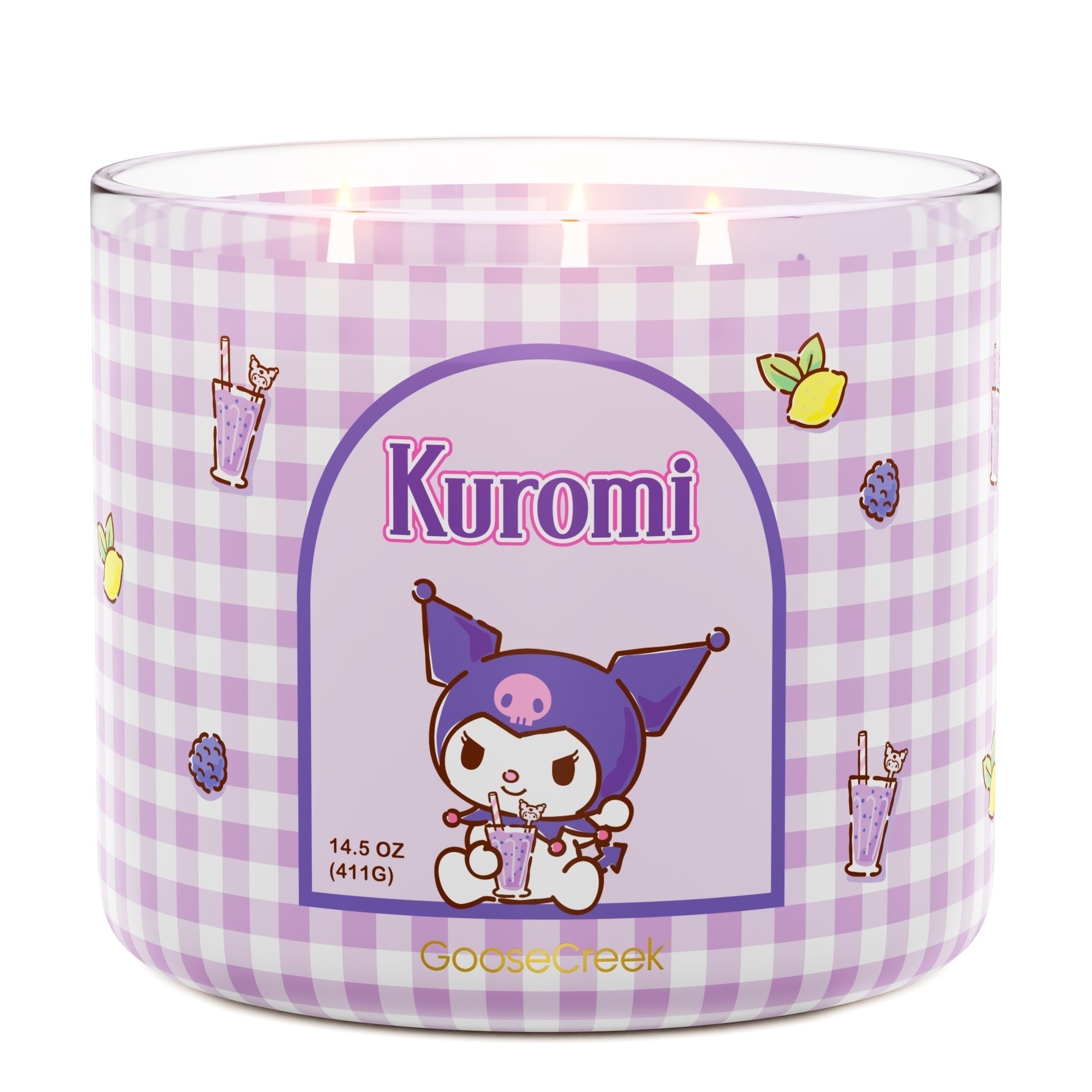 Kuromi Hello Kitty 3-Wick Candle