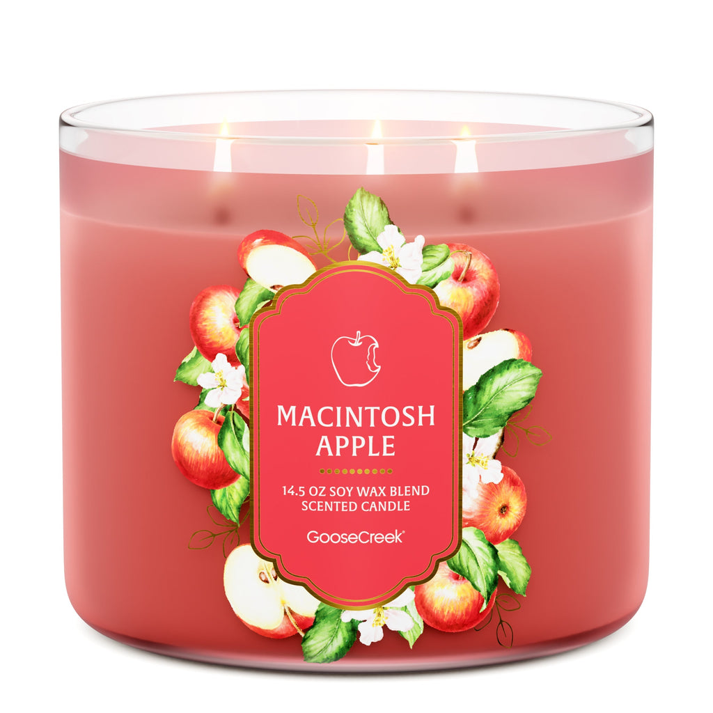 Macintosh Apple 3-Wick Candle