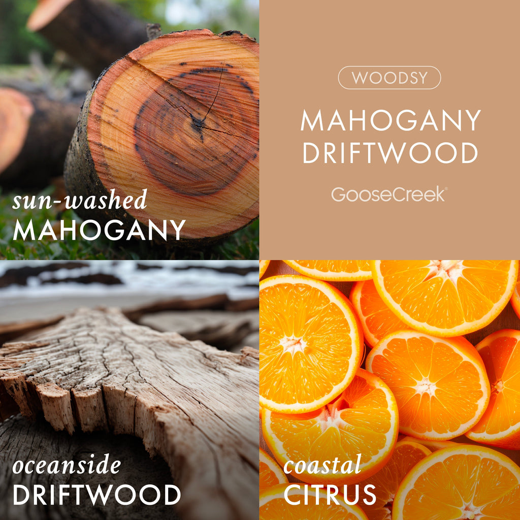 Mahogany Driftwood 3-Wick Candle