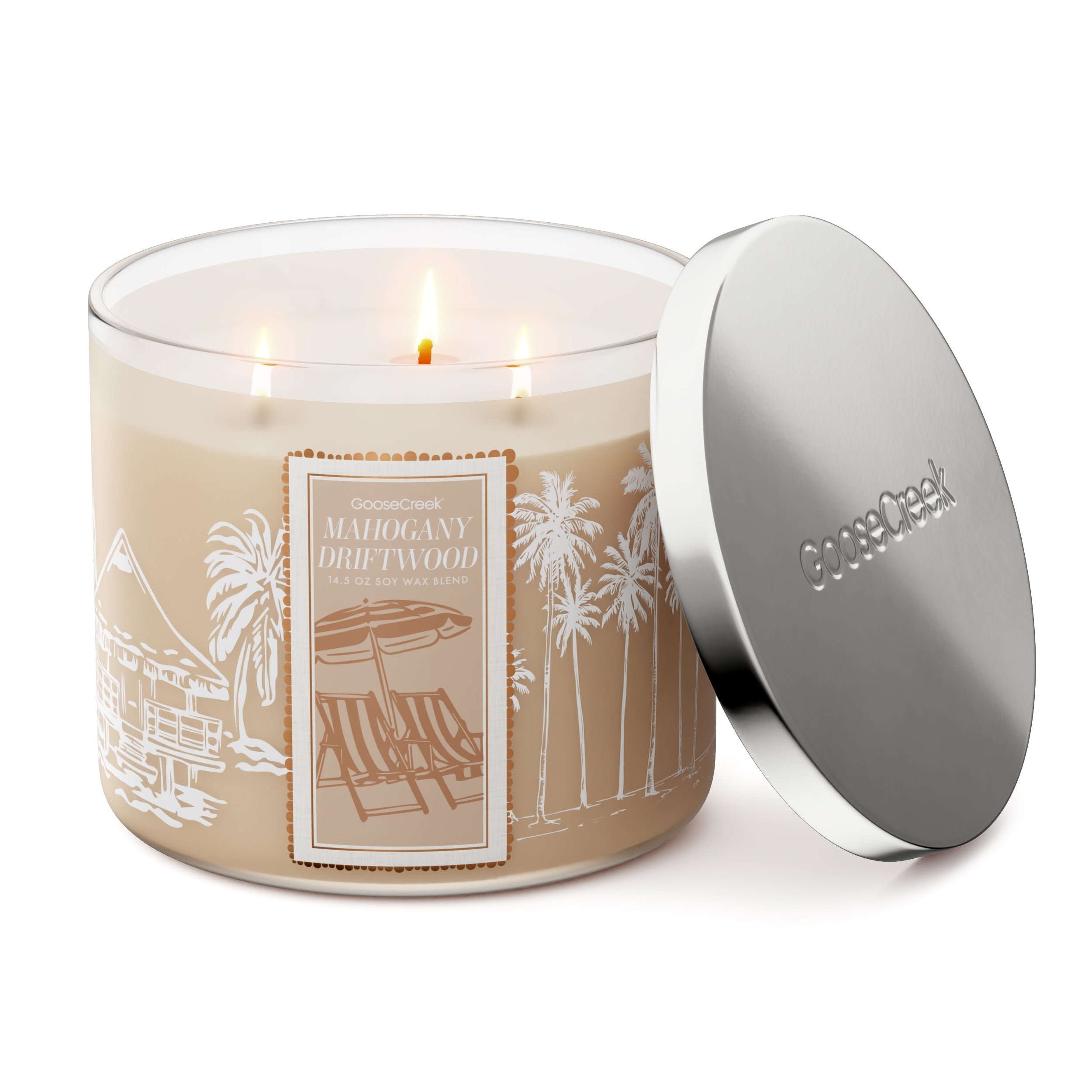 Mahogany Driftwood 3-Wick Candle