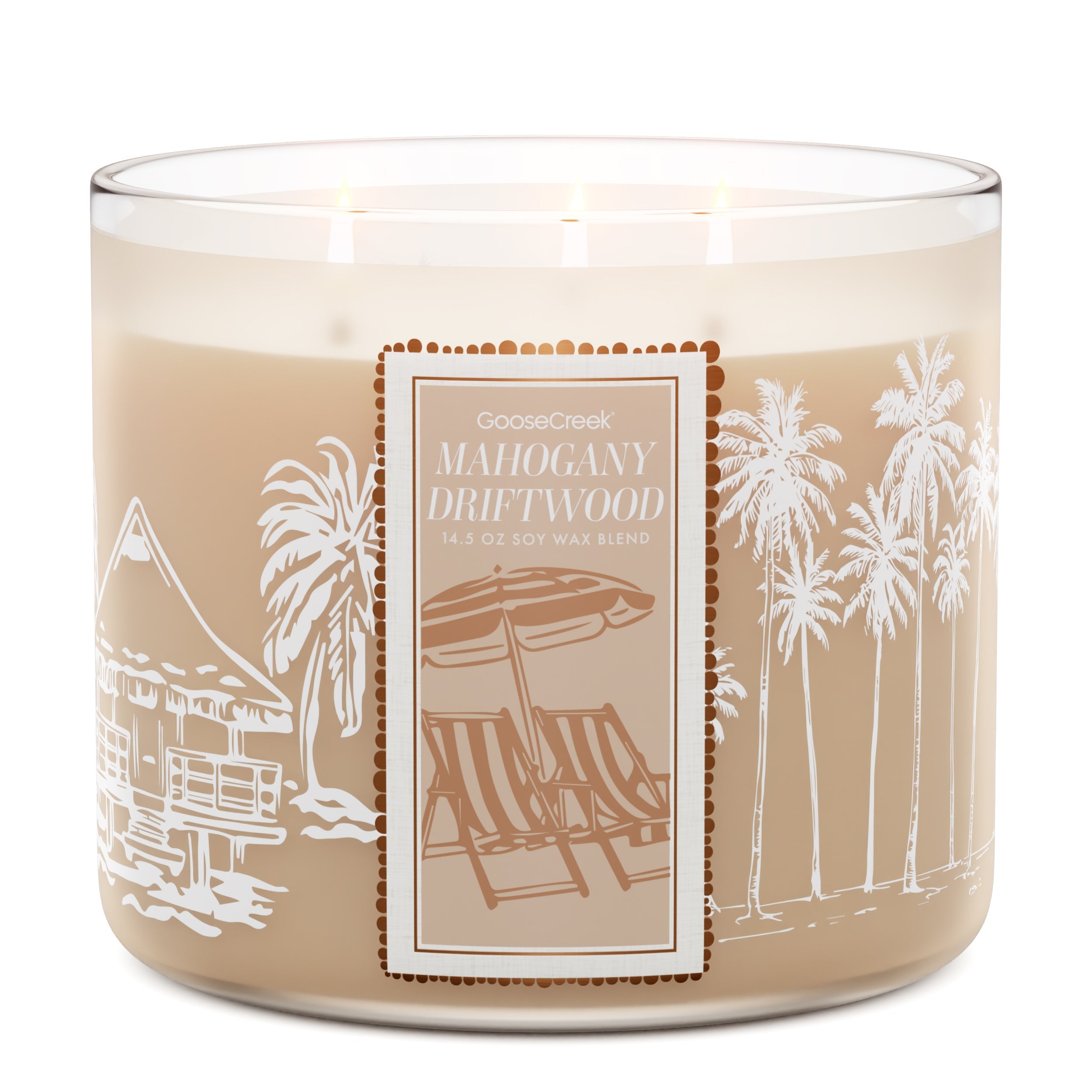 Mahogany Driftwood 3-Wick Candle
