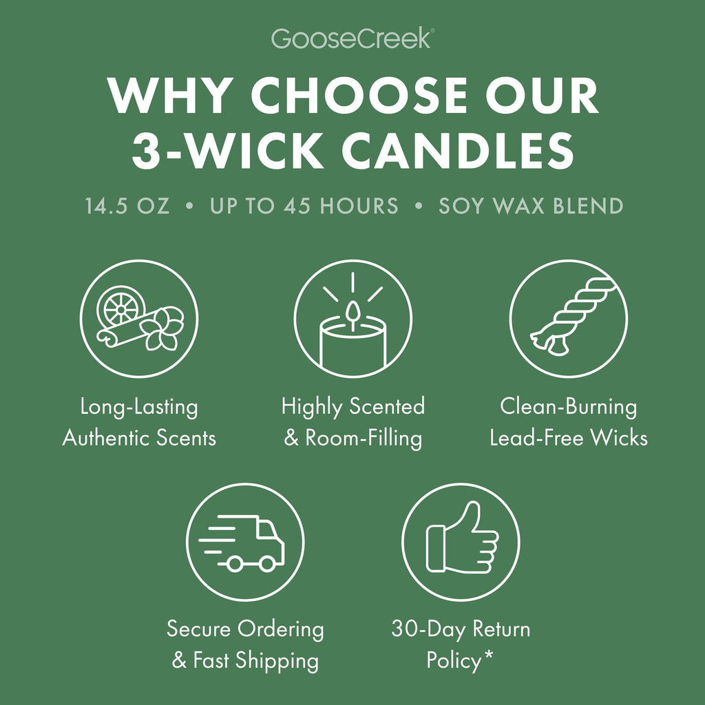 Patchouli Leaves 3-Wick Candle