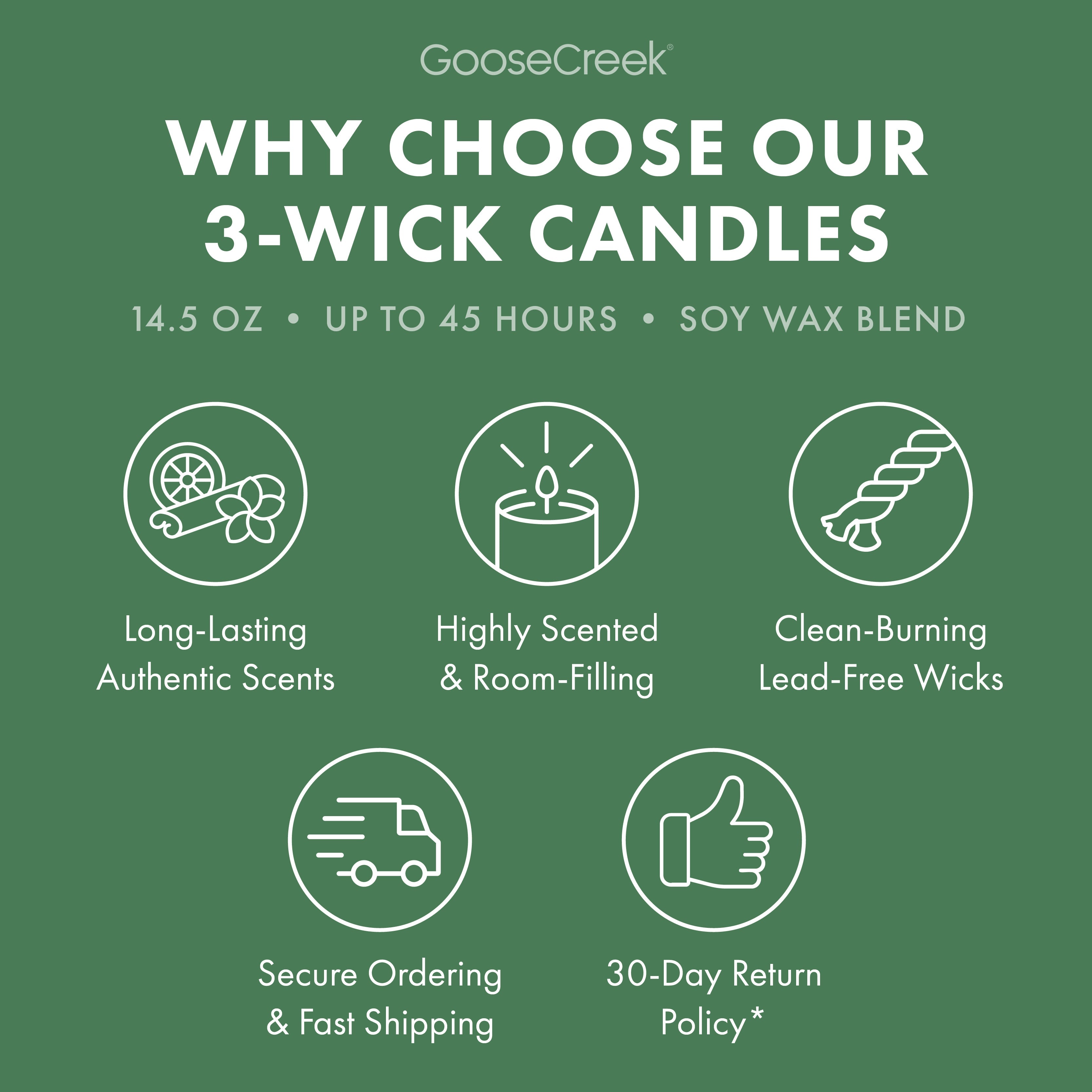 Patchouli Leaves 3-Wick Candle
