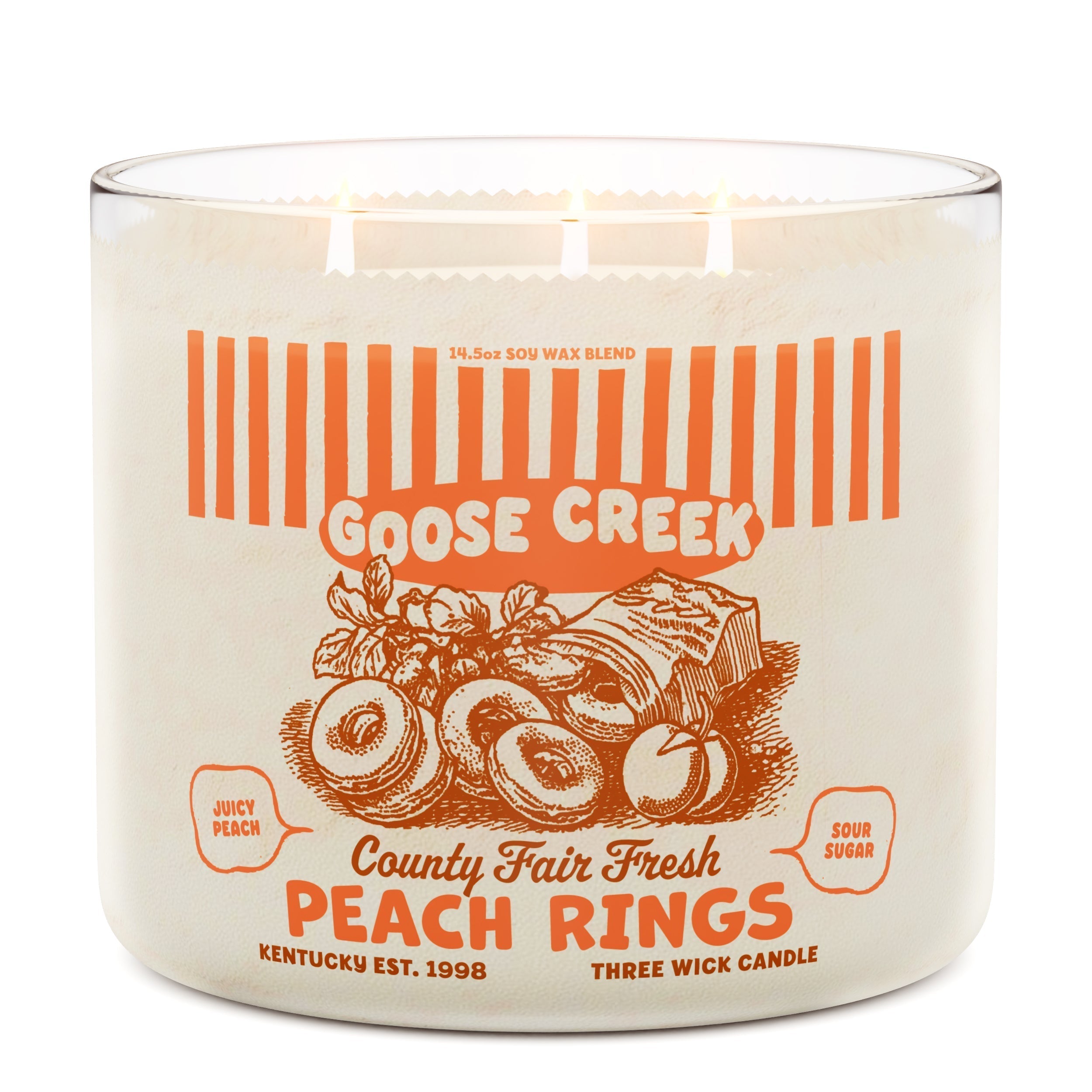 Peach Rings 3-Wick Candle