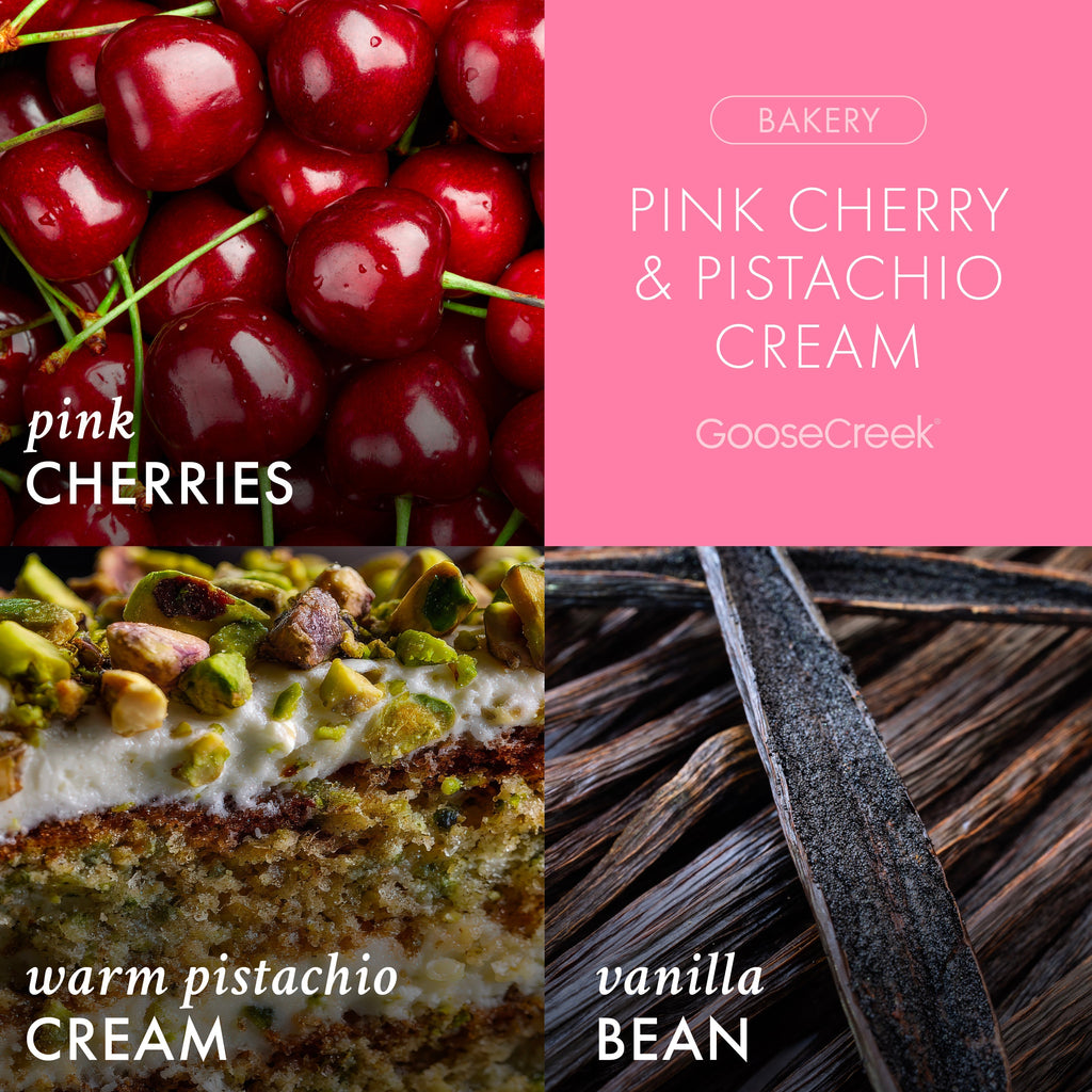 Pink Cherry & Pistachio Cream 3-Wick Candle