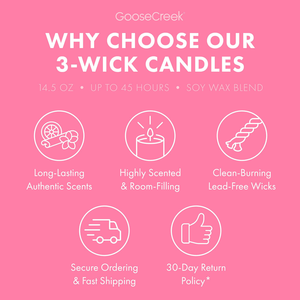 Pink Cherry & Pistachio Cream 3-Wick Candle