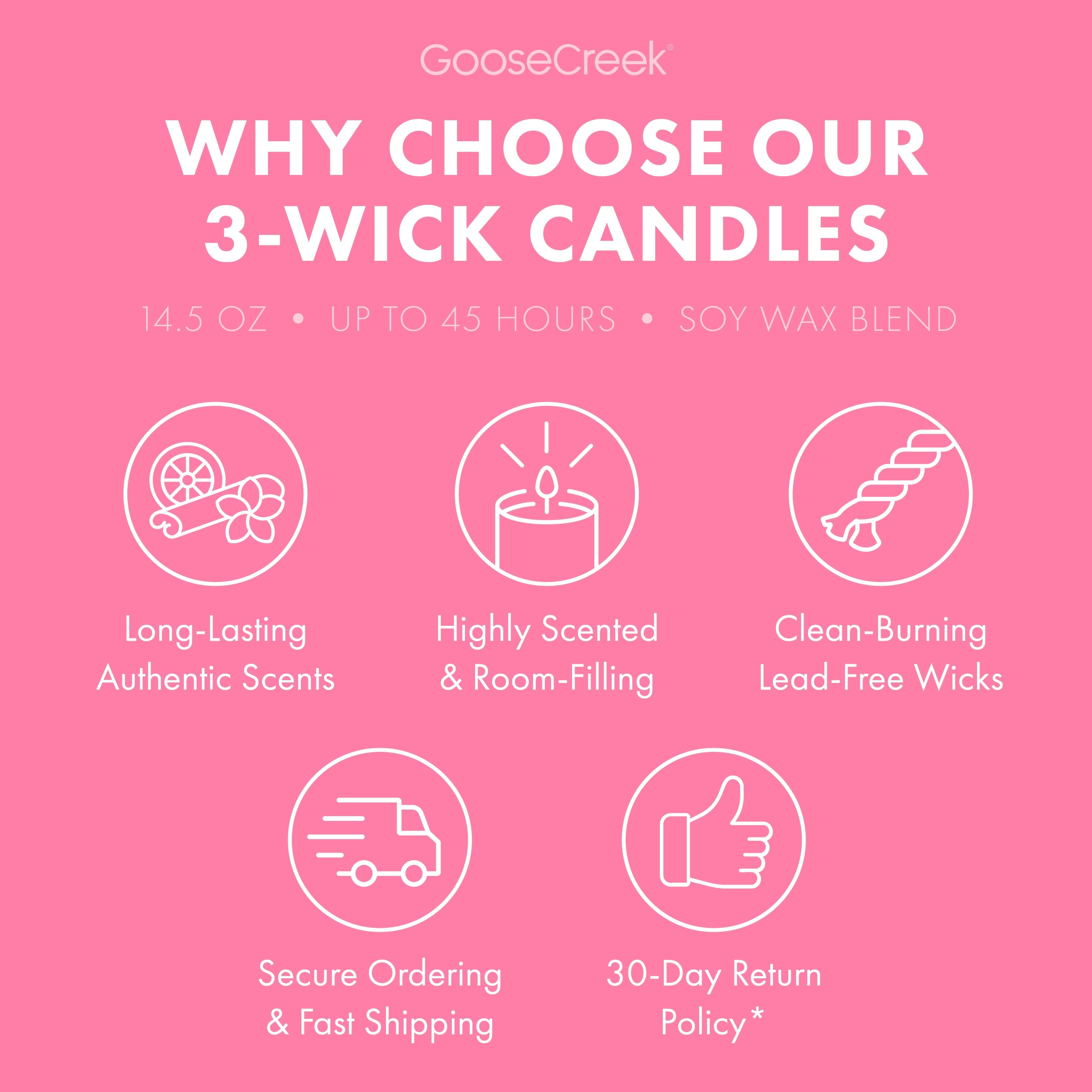 Pink Cherry & Pistachio Cream 3-Wick Candle
