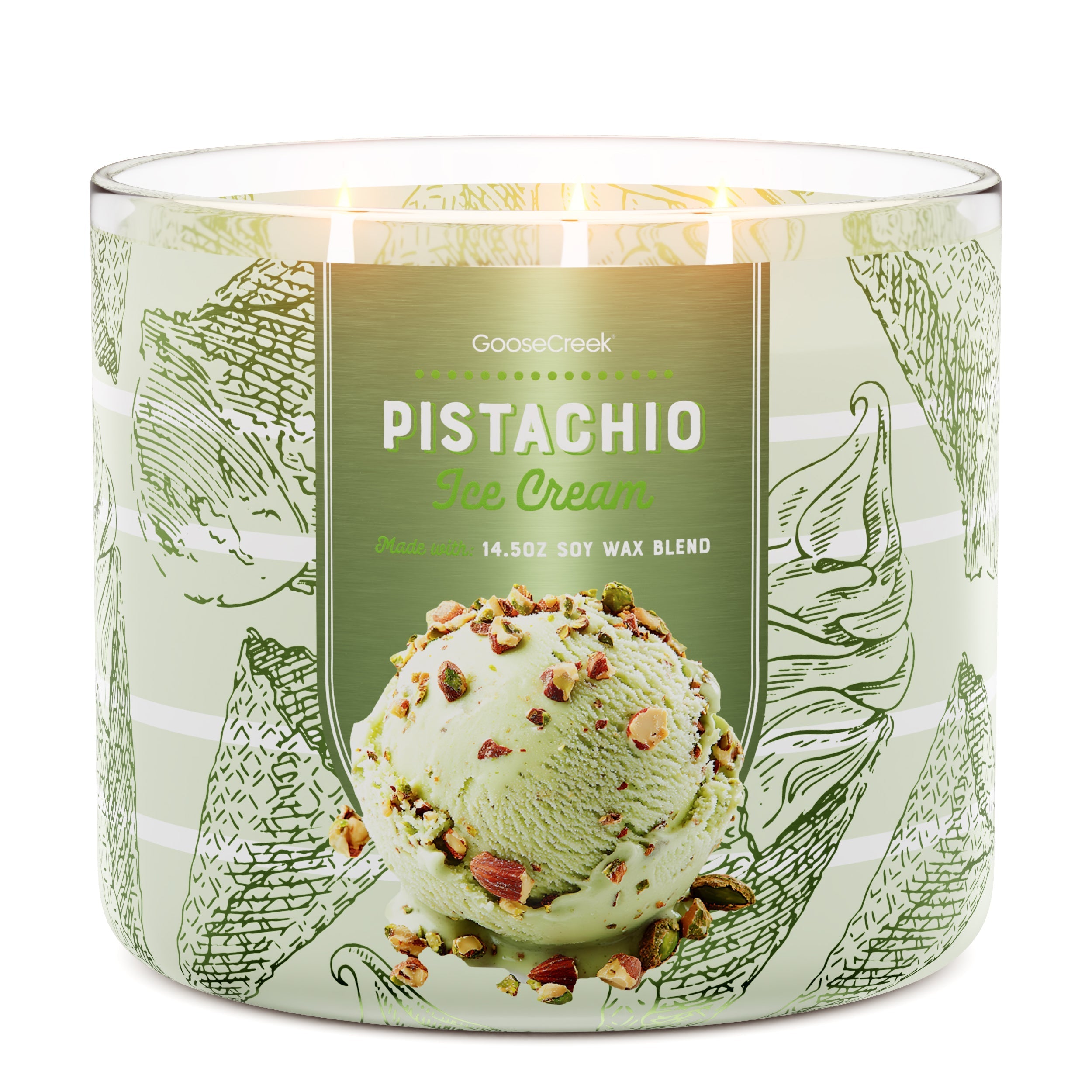 Pistachio Ice Cream 3-Wick Candle