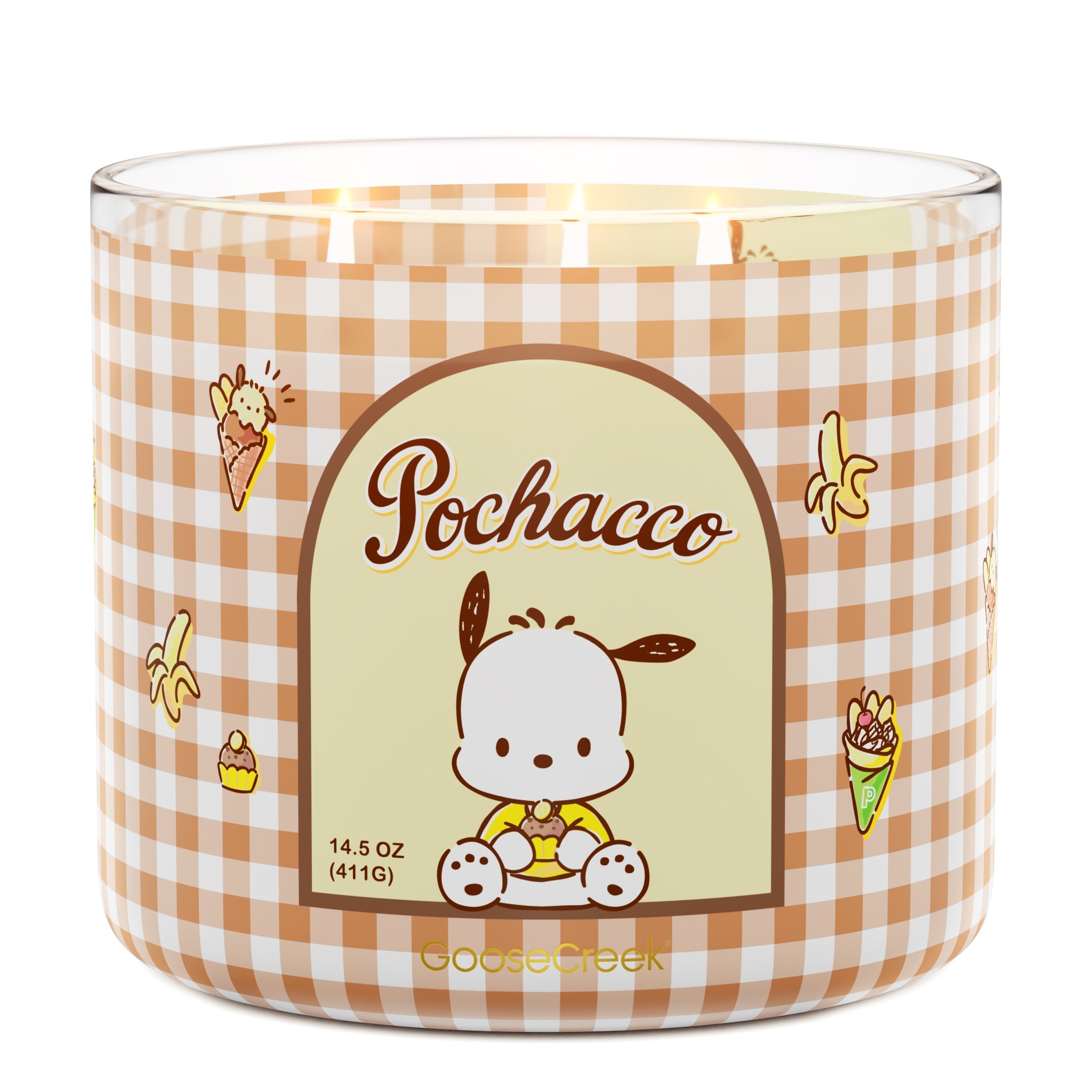Pochacco Hello Kitty 3-Wick Candle