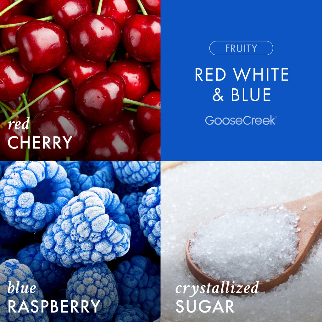 Red, White & Blue 3-Wick Candle