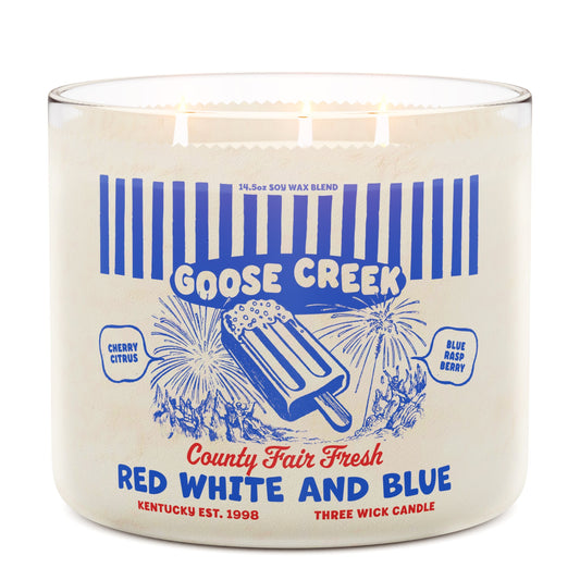 Red, White & Blue 3-Wick Candle
