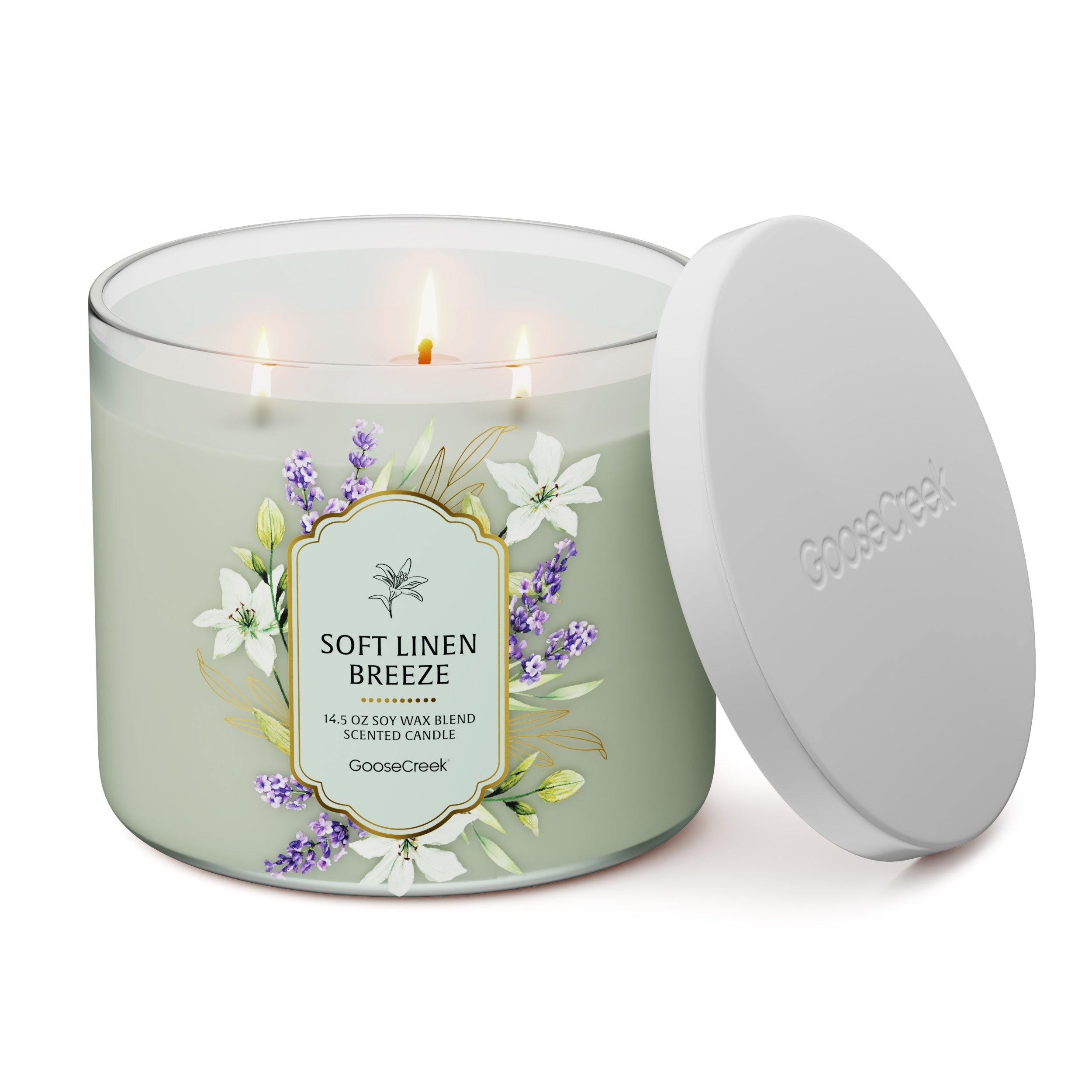 Soft Linen Breeze 3-Wick Candle