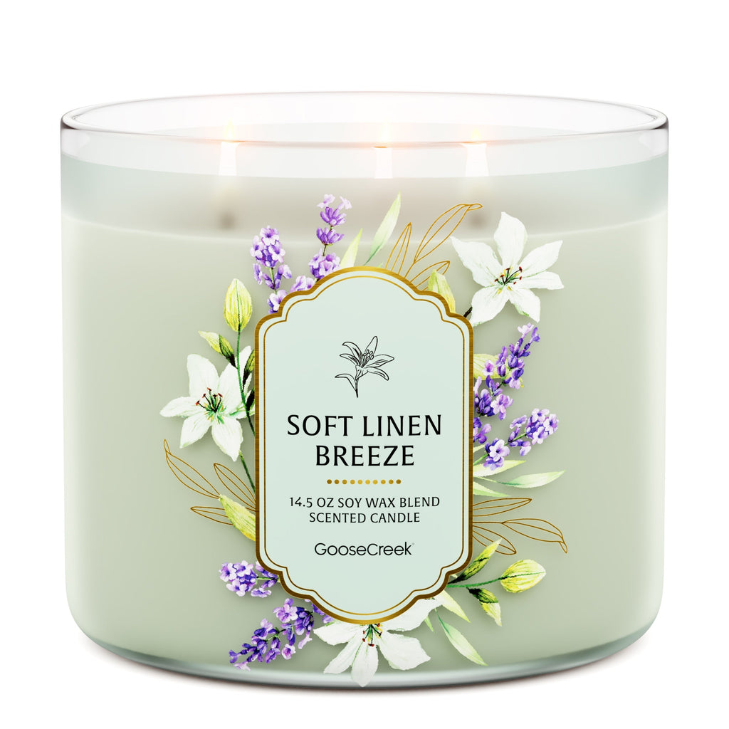 Soft Linen Breeze 3-Wick Candle
