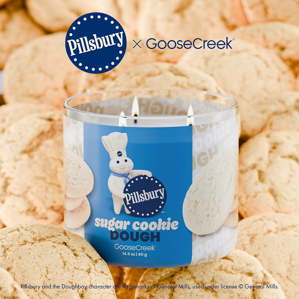 Sugar Cookie Dough 3-Wick Pillsbury Candle