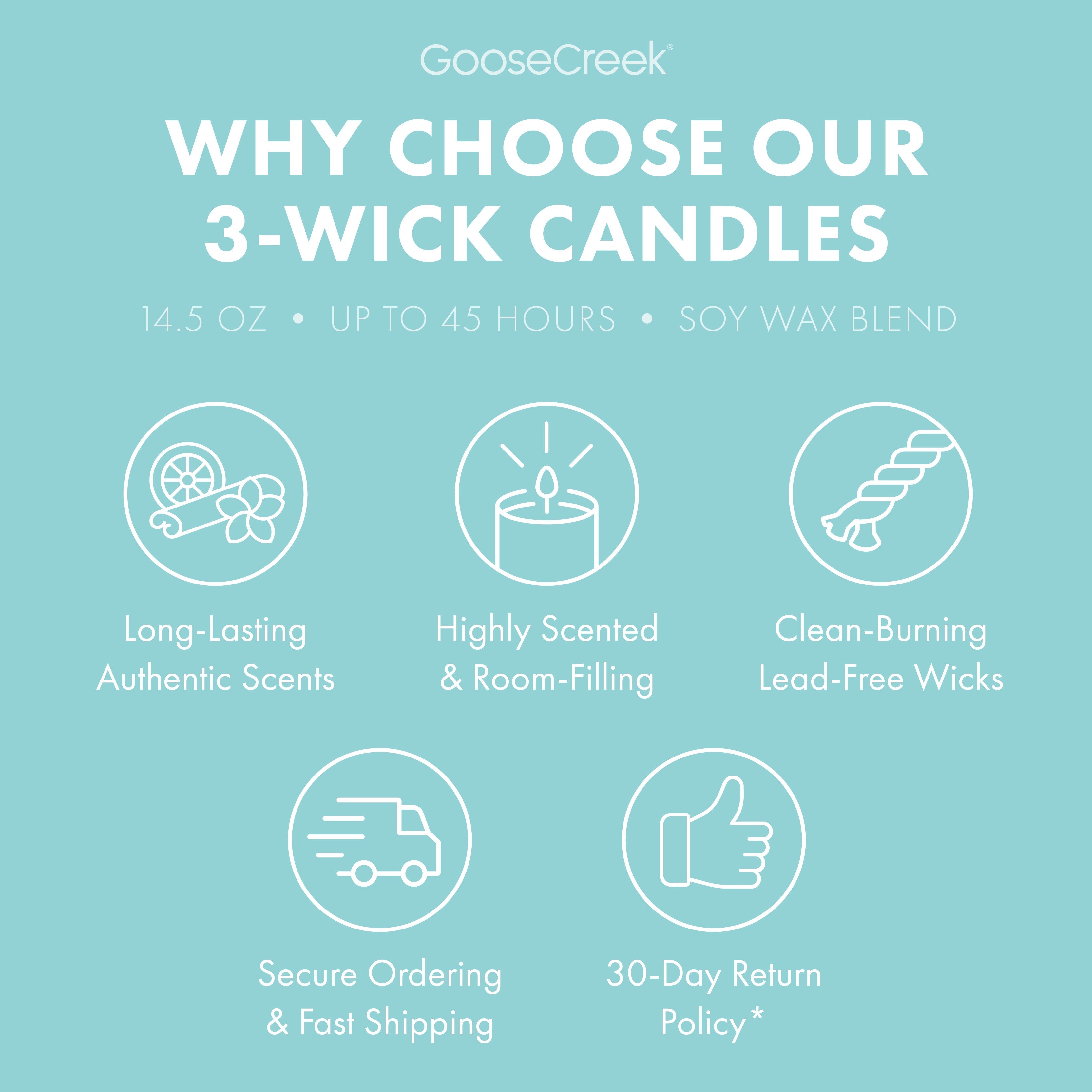 Sweet Salt Water Taffy 3-Wick Candle