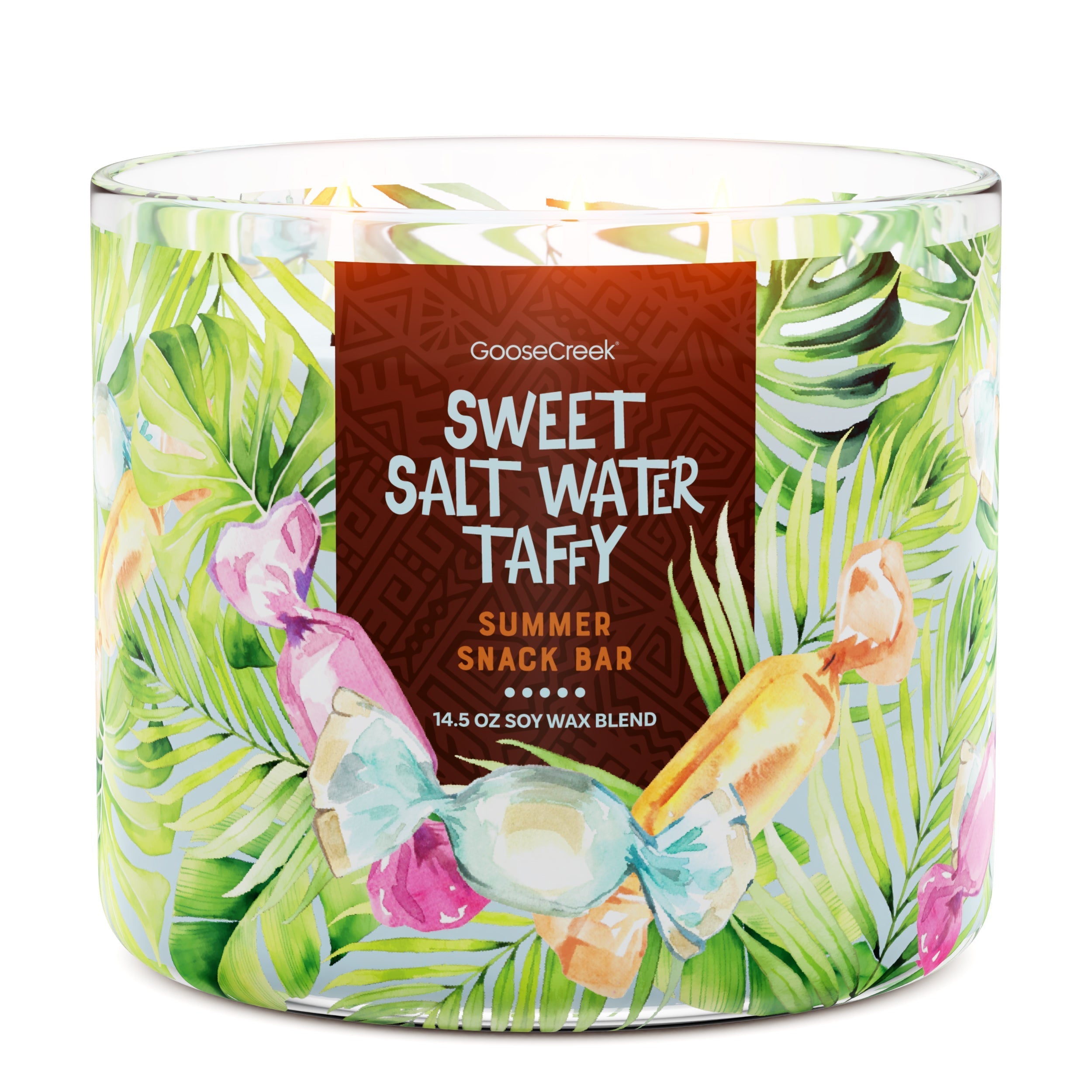 Sweet Salt Water Taffy 3-Wick Candle