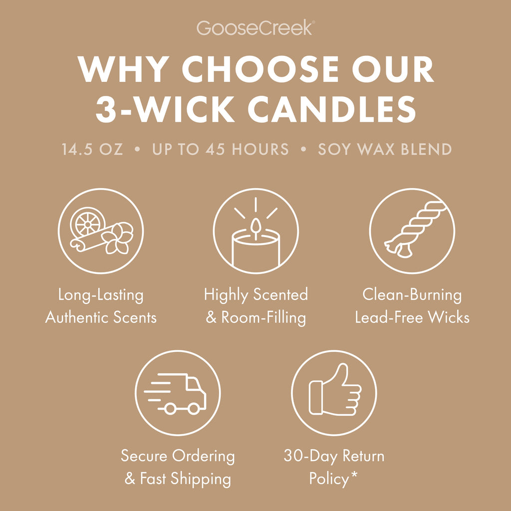 Teakwood 3-Wick Candle