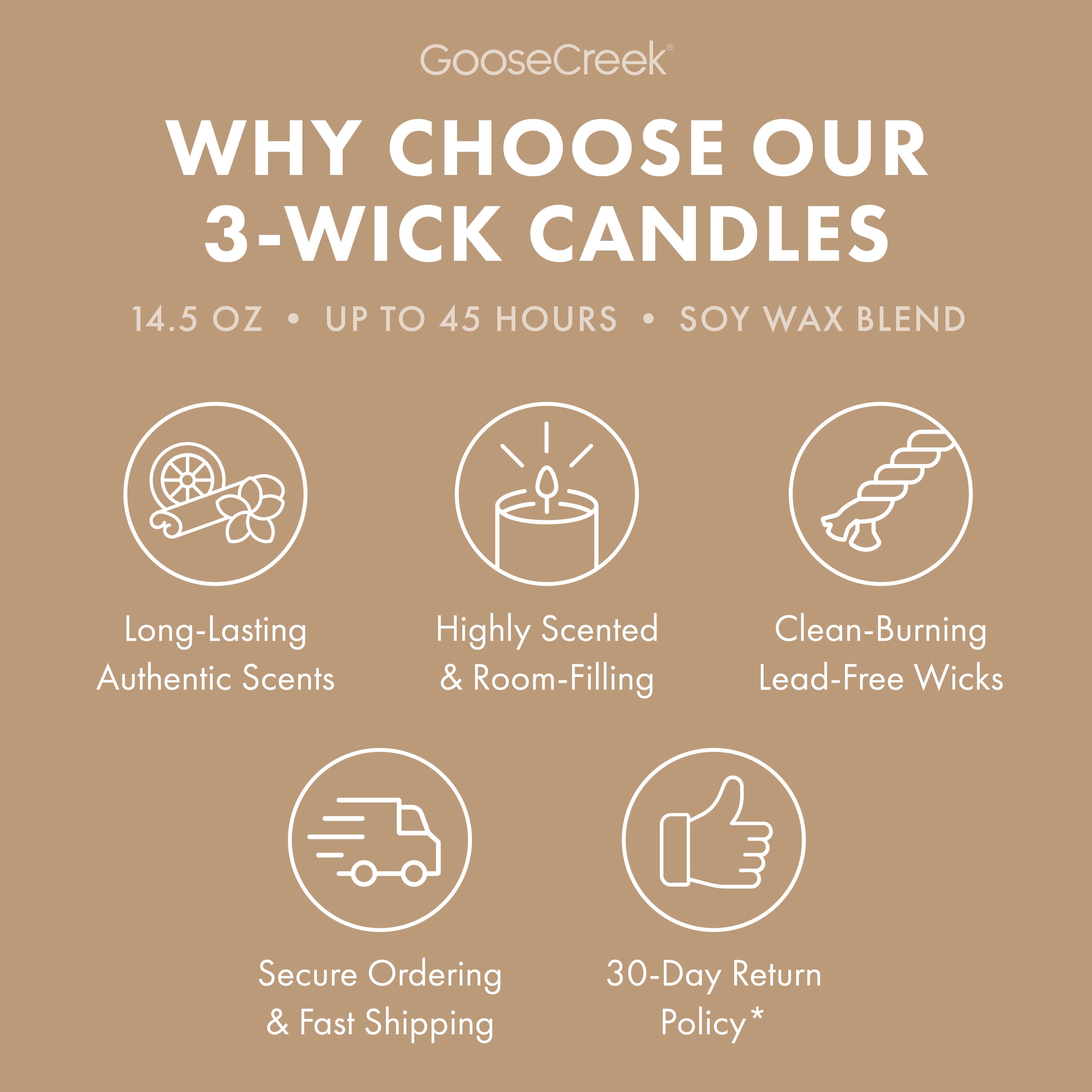 Teakwood 3-Wick Candle