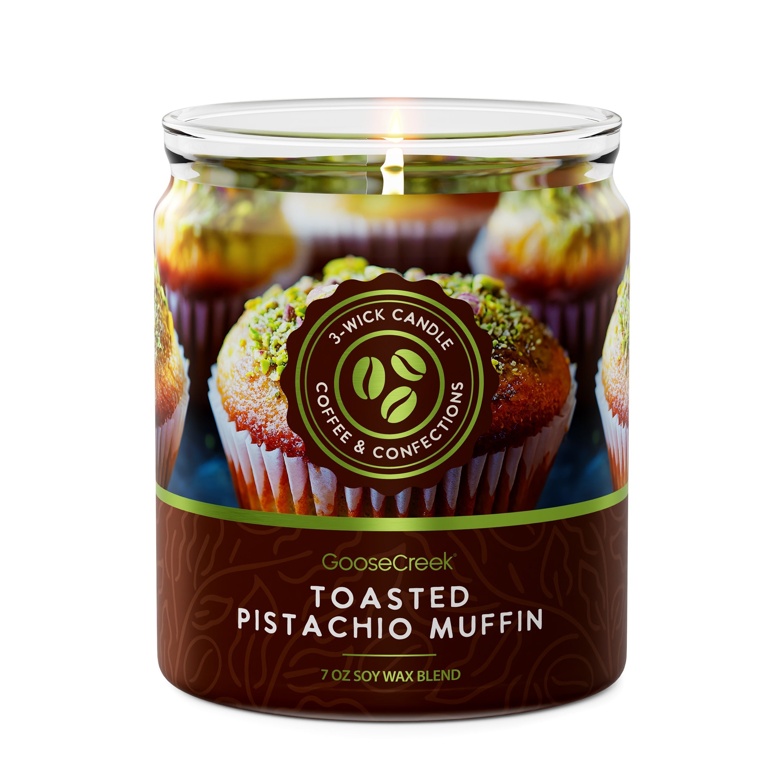 Toasted Pistachio Muffin 7oz Single Wick Candle